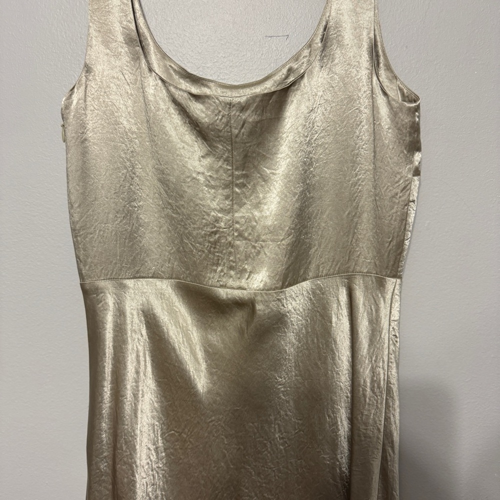VINCE Satin Midi Slip Dress in Sepia NWT - Picture 8 of 14